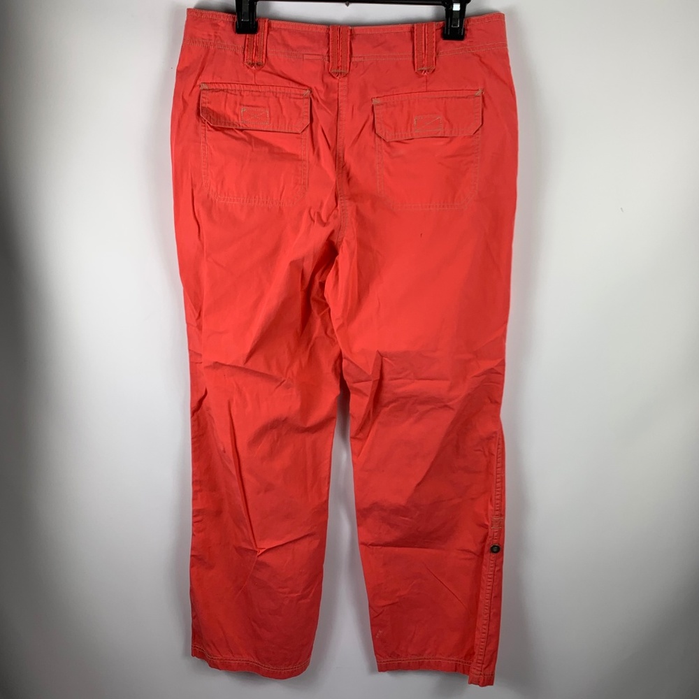 Liz Claiborne Sz 10 Orange Pants Capri Chino - Picture 3 of 4